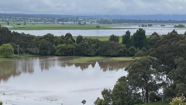 Flooding at Bete Bolong near Orbost in East Gippsland. Picture: Supplied