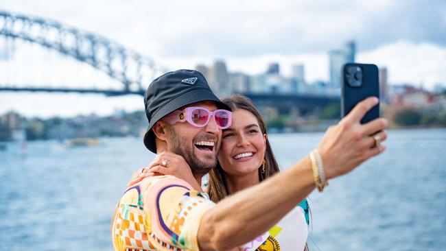 DJ Fisher with Chloe in Sydney. Picture: Jack Clemens.