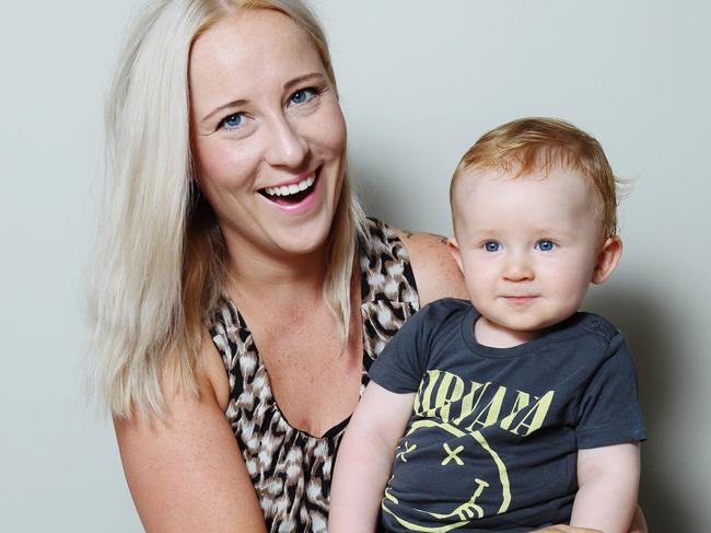 Doian, aged one, with his mum Valerie. He is now a big brother.