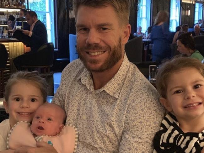 David Warner and kids enjoying London. Picture: Instagram