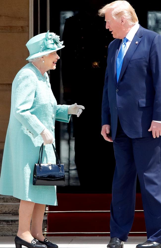 Donald Trump met with the Queen in 2019. Picture: Getty Images