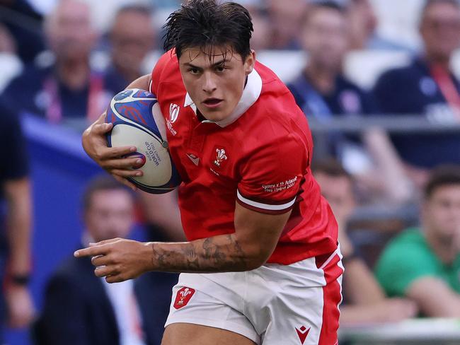 Louis Rees-Zammit during the 2023 Rugby World Cup. Picture: Paul Harding/Getty Images