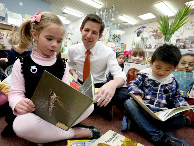 Education Minister Simon Birmingham has said some schools may get less funding. Picture: Kelly Barnes