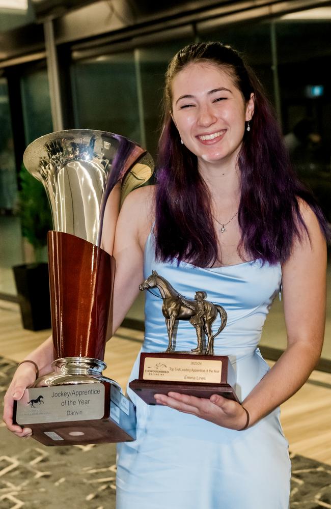 Champion Apprentice Jockey of the Year award winner Emma Lines. Picture: Caroline Camilleri.