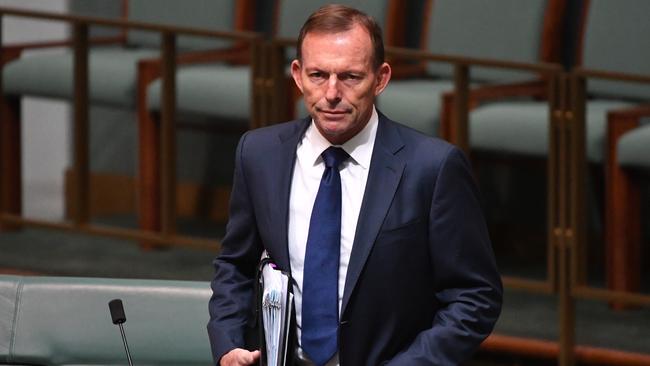 Former prime minister Tony Abbott ... not JMo’s favourite person. Picture: AAP