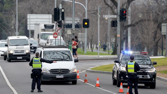 Suburban Melburnians will no longer be able to drive to the Tan track to walk or jog. Picture: Andrew Henshaw