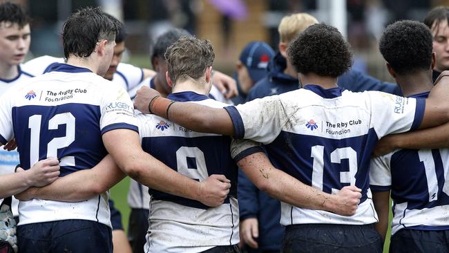 NSW teenagers playing at Australian School Rugby Championships at Knox, Pic: John Appleyard