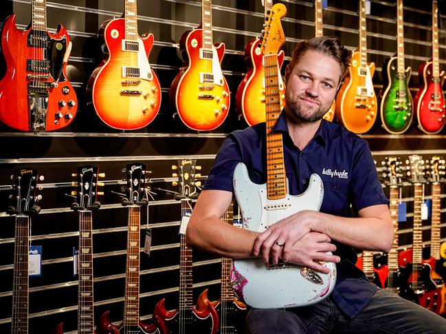 Budget Case Study - Billy Hyde Music - store manager Mark Oosterveld (and with Hi-Tech Department Manager Paul White) at their Marelston store Tuesday May 11, 2021 - pic Mike Burton