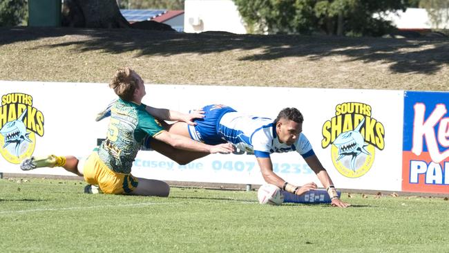 Ignatius Park College and Kirwan State High School teams take on St Brendanâ€™s College Yeppoon teams in Queensland state rugby league semi finals at Mackay on Wednesday, August 24, 2022.