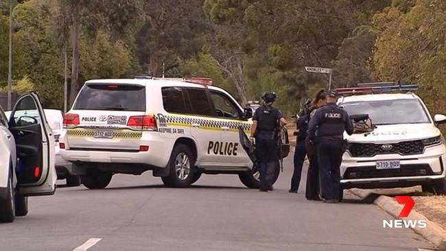 The reports of gunfire led to several arrests, including a 17-year old male. Picture: 7 News.