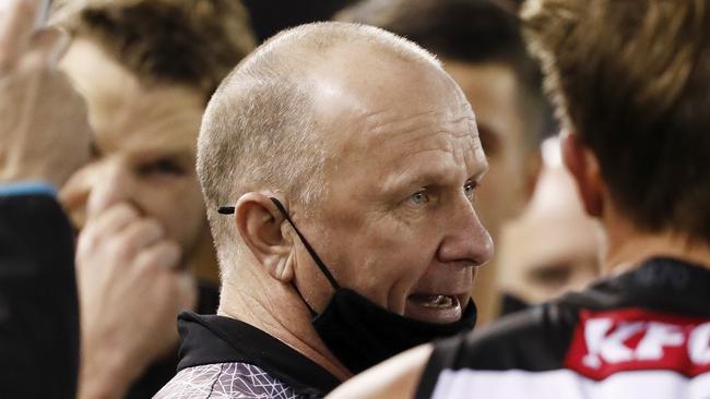 Ken Hinkley says Port Adelaide needs to maintain some consistency in the clearances department. Picture: Getty Images