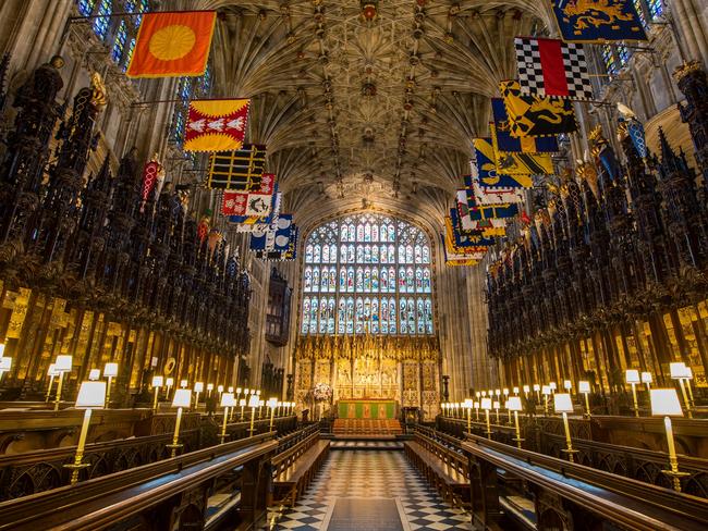 Inside the chapel. Picture: AFP/Dominic Lipinski