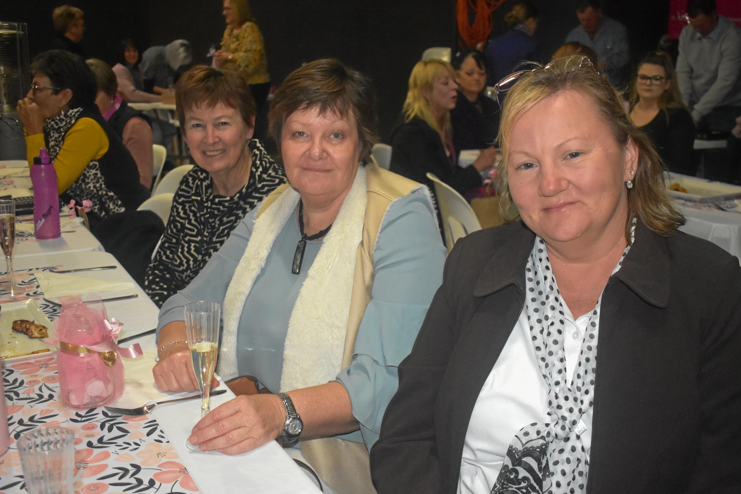 Di Forge, Sally Grubb and Andrea Hall. Picture: Jorja McDonnell