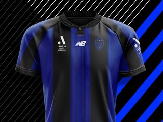 Auckland FC team playing kit  for new A-League team