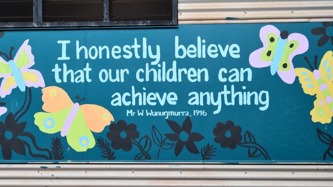 Yirrkala School celebrates its 50th anniversary of bilingual education. Picture: Sierra Haigh