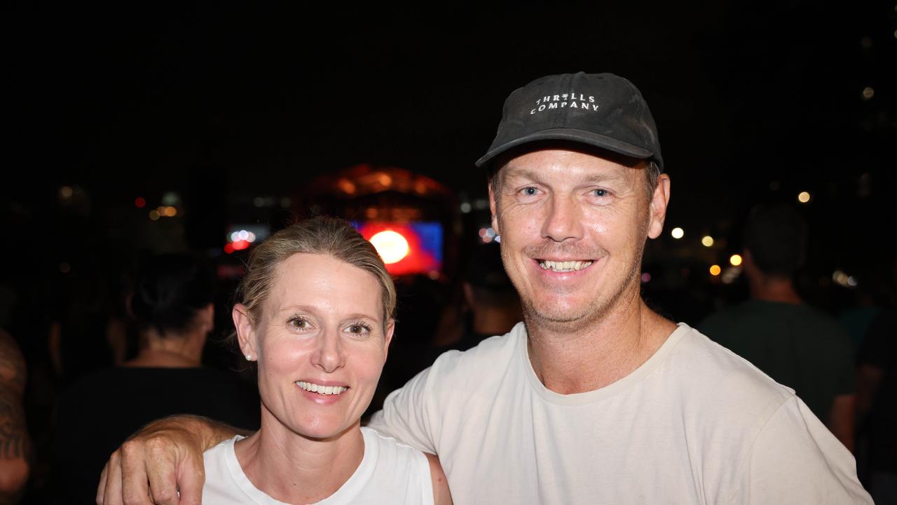 Jen Cross and Nathan Cross at the Lookout Festival 2024 at Broadwater Parklands for Gold Coast at Large. Picture: Portia Large