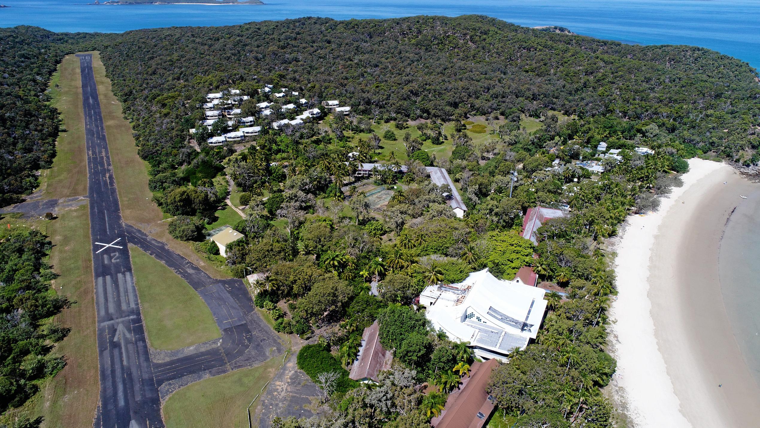 DRONE VIEW: There has been community concerns about the redevelopment of Great Keppel Island. Picture: Allan Reinika