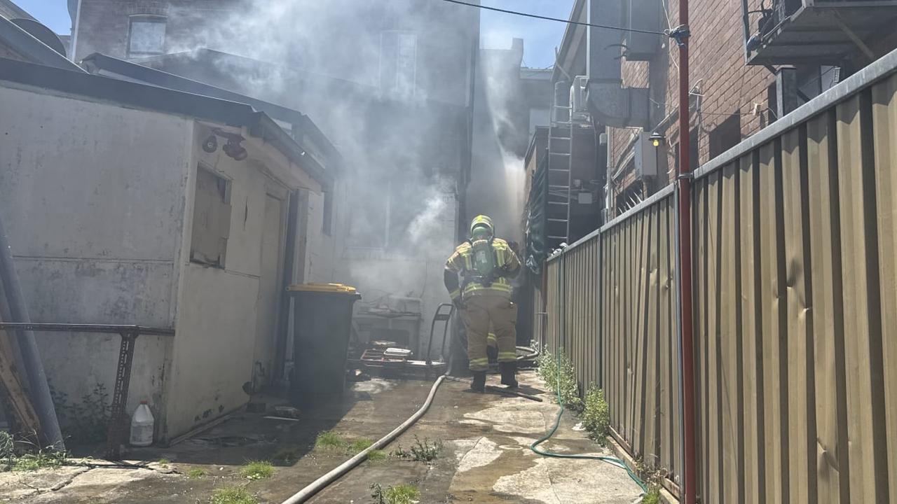 Watch: Catering supply shop ablaze in Sydney’s south