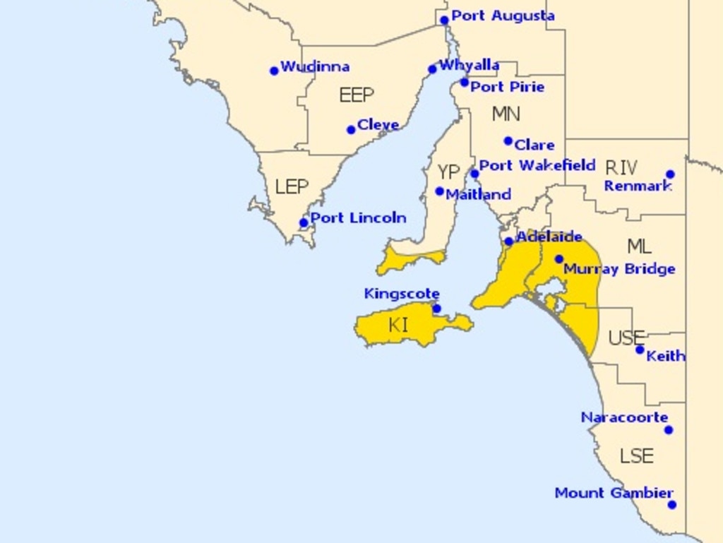 The Bureau has issued a number of severe weather warnings across New South Wales, Victoria and South Australia.