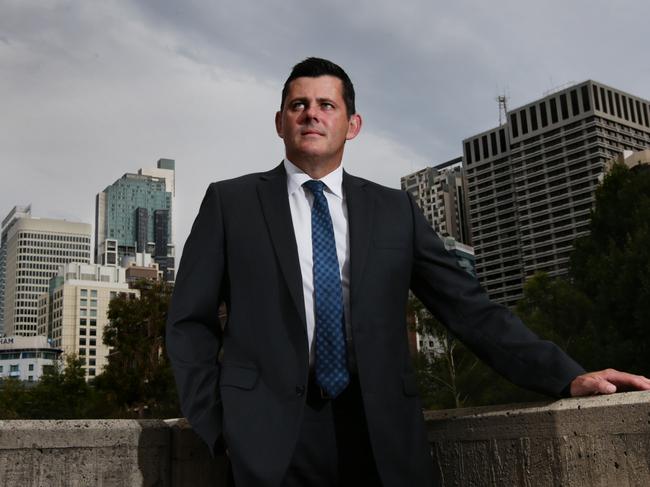 NSW Police Detective Chief Inspector Jason Smith pictured at Sydney Police Centre in Surry Hills. Jason and his team dismantled a cocaine smuggling ring that was attempting to import $360 million worth of the drug into Australia and were arresting on Christmas Day. Picture: Toby Zerna