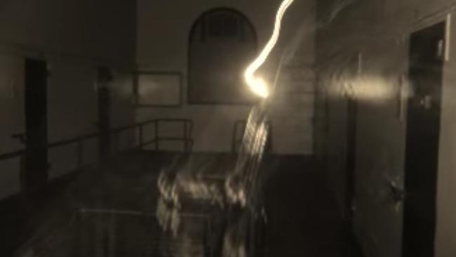 An apparition reportedly seen at Maitland Gaol. Picture: YouTube/Jaodowd.