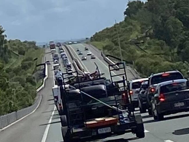 Good Friday gridlock on the M1 north of Brisbane