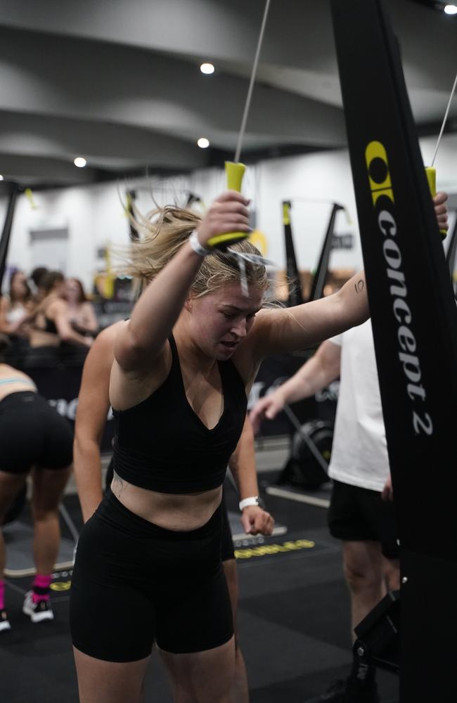 10000 athletes put their fitness to the test in a massive Hyrox competition this weekend (14-15 Dec) at Melbourne Exhibition and Convention Centre. Picture Valeriu Campan