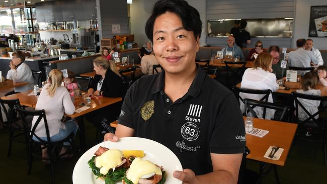 Cafe 63 Winston Glades manager Steven Chang . The eatery has been voted as Ipswich’s best brunch spot.