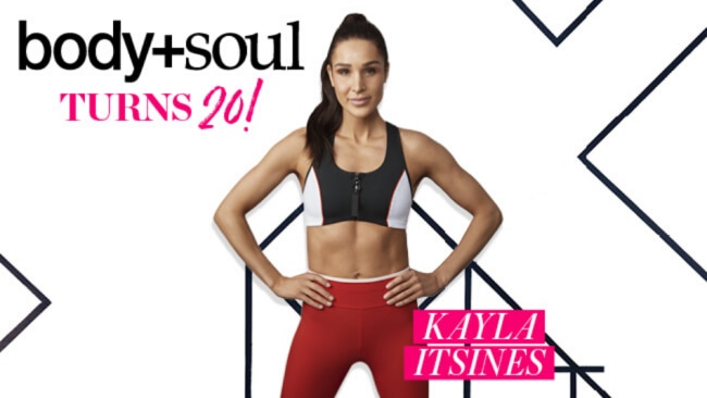 Celebrate body+soul's 20th birthday with Kayla Itsines.