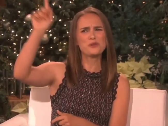 Natalie Portman talks AFL on The Elle DeGeneres Show.