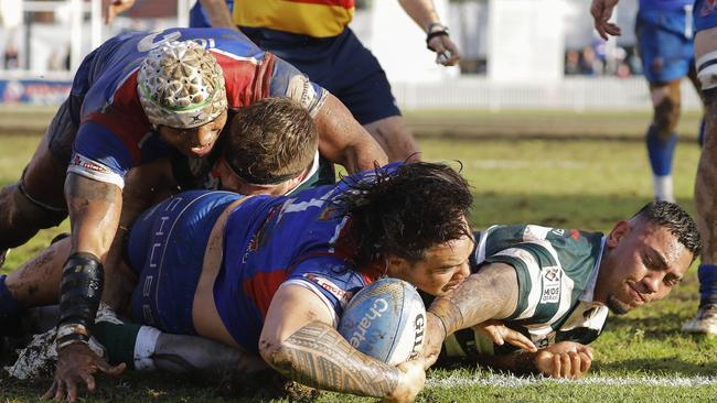 Manly in their match against Warringah in July. Pic: Karen Watson.