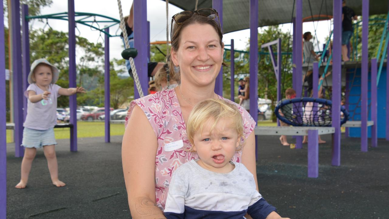 Daintree State School 2024 Centenary Celebration: Laura Mather and Irah Casey. Picture: Bronwyn Farr