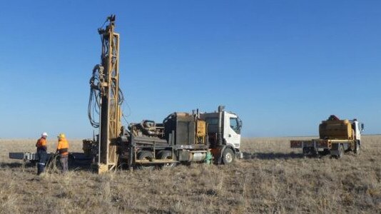 Drilling under way on RVT's vanadium tenements near Richmond.