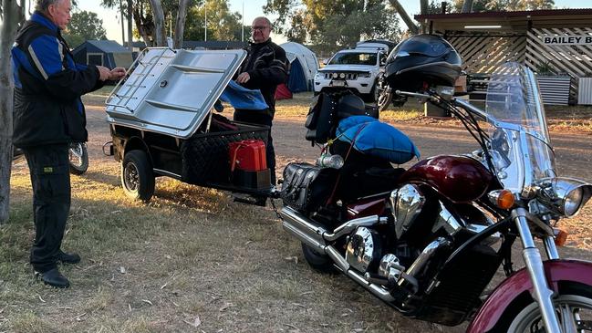 About 200 motorbike riders stayed in Charleville on Tuesday night, as a stop on the Long Ride to raise awareness and funds for prostate cancer in Australia.