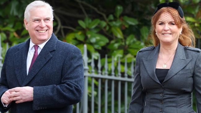 Prince Andrew, Duke of York and Sarah, Duchess of York smiled for the cameras. Picture: AFP