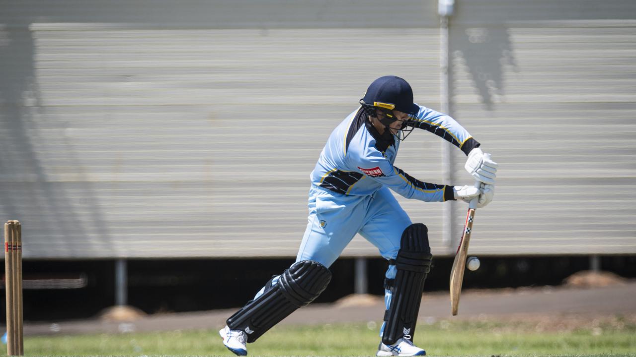 Brian May bats for Western Districts Warriors against Northern Brothers Diggers in round 1. Picture: Kevin Farmer