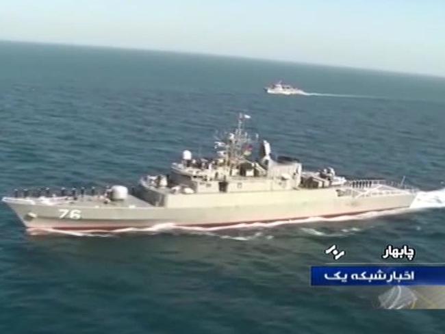 An Iranian warship, like the Iranian Navy frigate "Jamaran" (pictured in 2019) has entered the Red Sea. Picture: AFP