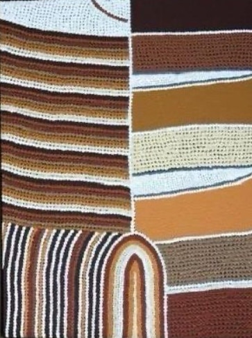 Raukkan (Meeting Place) by Ngarrindjeri artist Amanda Westley was given to Pope Leo XIV by the PM. Picture: Vatican Media.