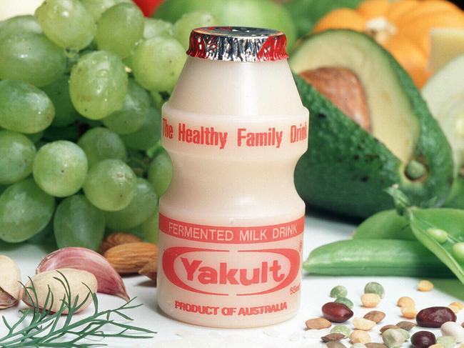 Yakult fermented milk health drink./Drinks/Milk