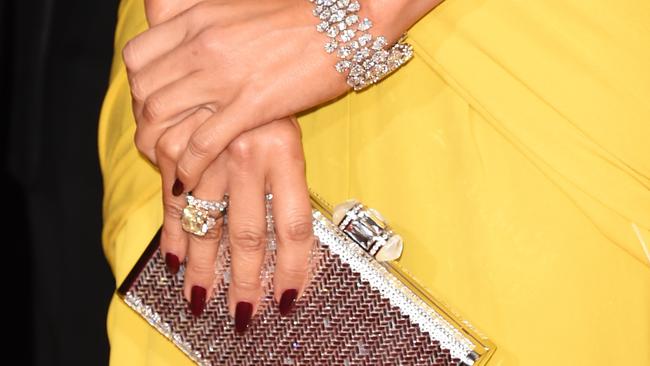 Jennifer Lopez loves a talon, as seen at the Golden Globe Awards in Los Angeles this year. Pic: Jason Merritt/Getty Images