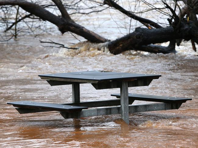 Flooding at Forth. Picture: CHRIS KIDD
