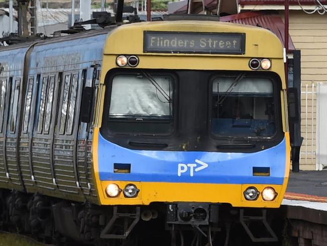 Metro trains at Mordialloc station.   Picture: Chris Eastman
