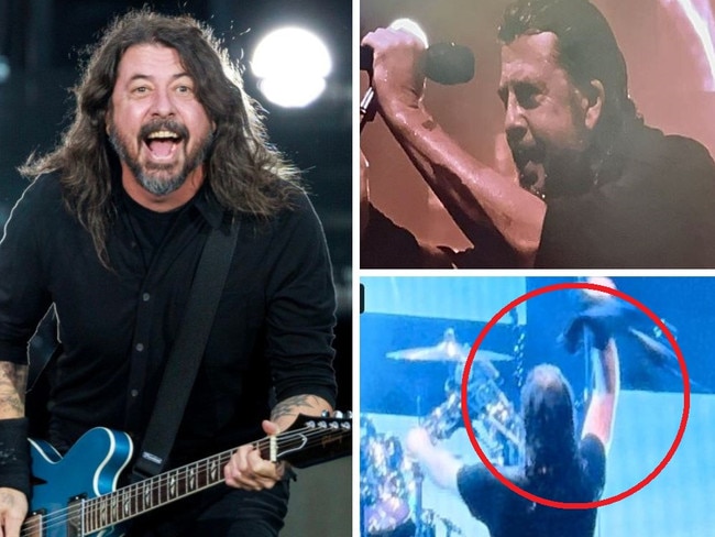 Dave Grohl did his best to overcome the heat during Sydney's show on Saturday night.