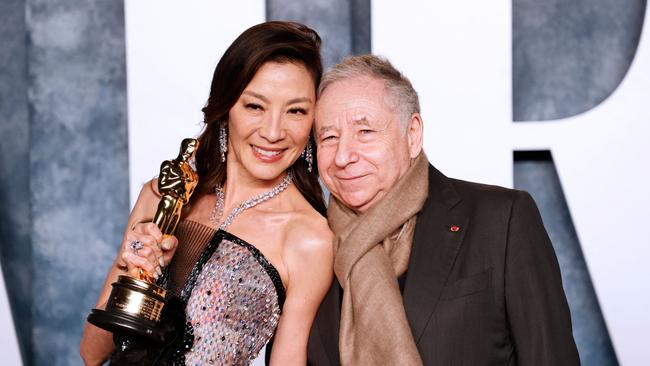 Actress Michelle Yeoh and motor racing executive Jean Todt are long term partners. Picture: Michael Tran