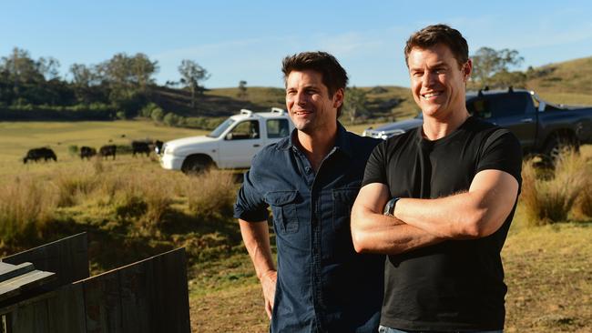 Corser as Hugh Knight on Doctor Doctor with co-star Ryan Johnson. (Source: Nine Network)