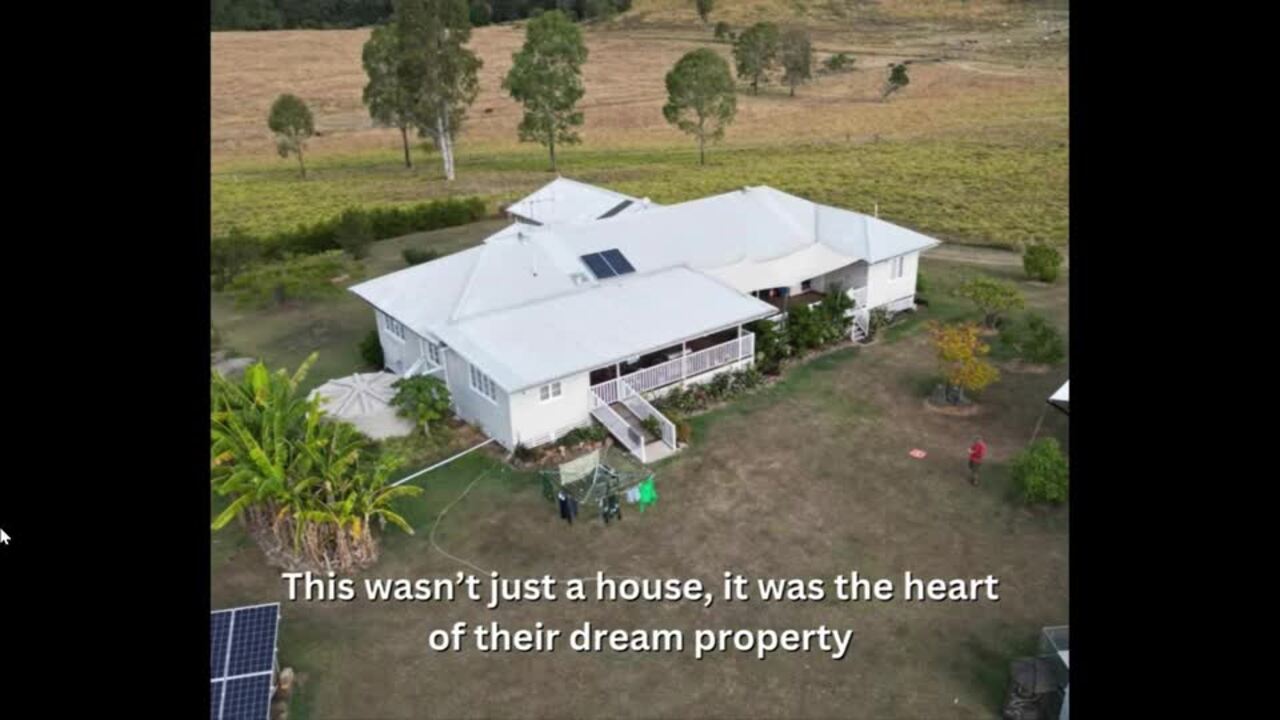 Heartbreak as Gympie family’s ‘dream home’ razed by inferno