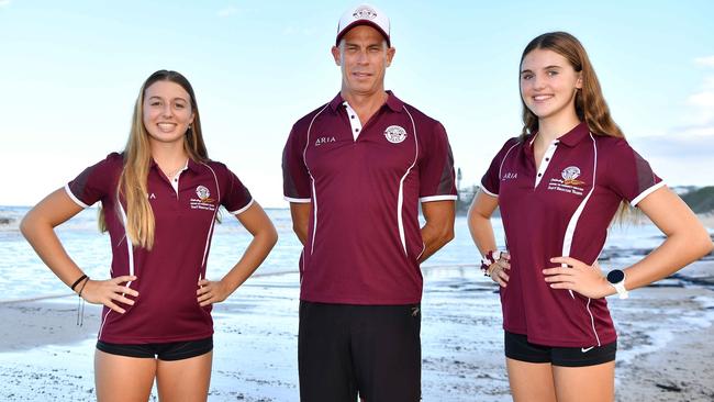 Kiera Bascombe, Matt Stewart, and Amy Cridland are some of Mooloolaba’s most impressive athletes Picture: Patrick Woods.