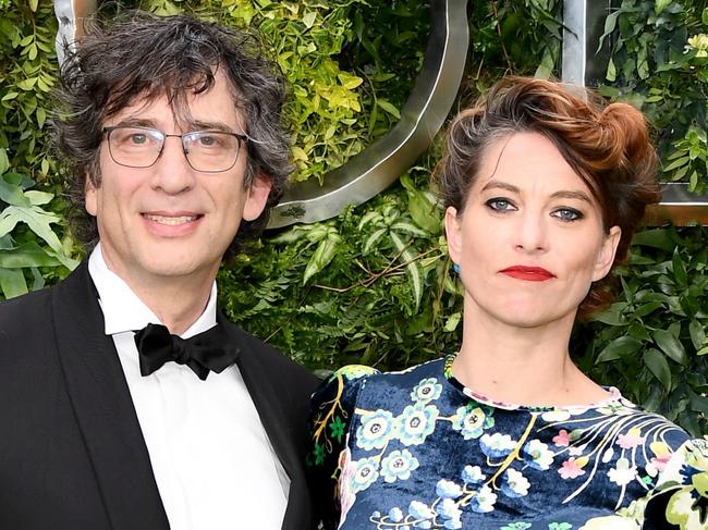 LONDON, ENGLAND - MAY 28:  Neil Gaiman and Amanda Palmer attend the Global premiere of Amazon Original "Good Omens" at Odeon Luxe Leicester Square on May 28, 2019 in London, England. (Photo by Jeff Spicer/Getty Images)