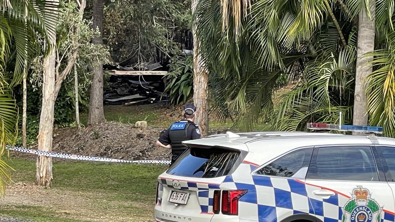 Police are investigating a fire at a cabin off Star Drive in the Whitsundays that claimed the life of one person. Picture: Fergus Gregg