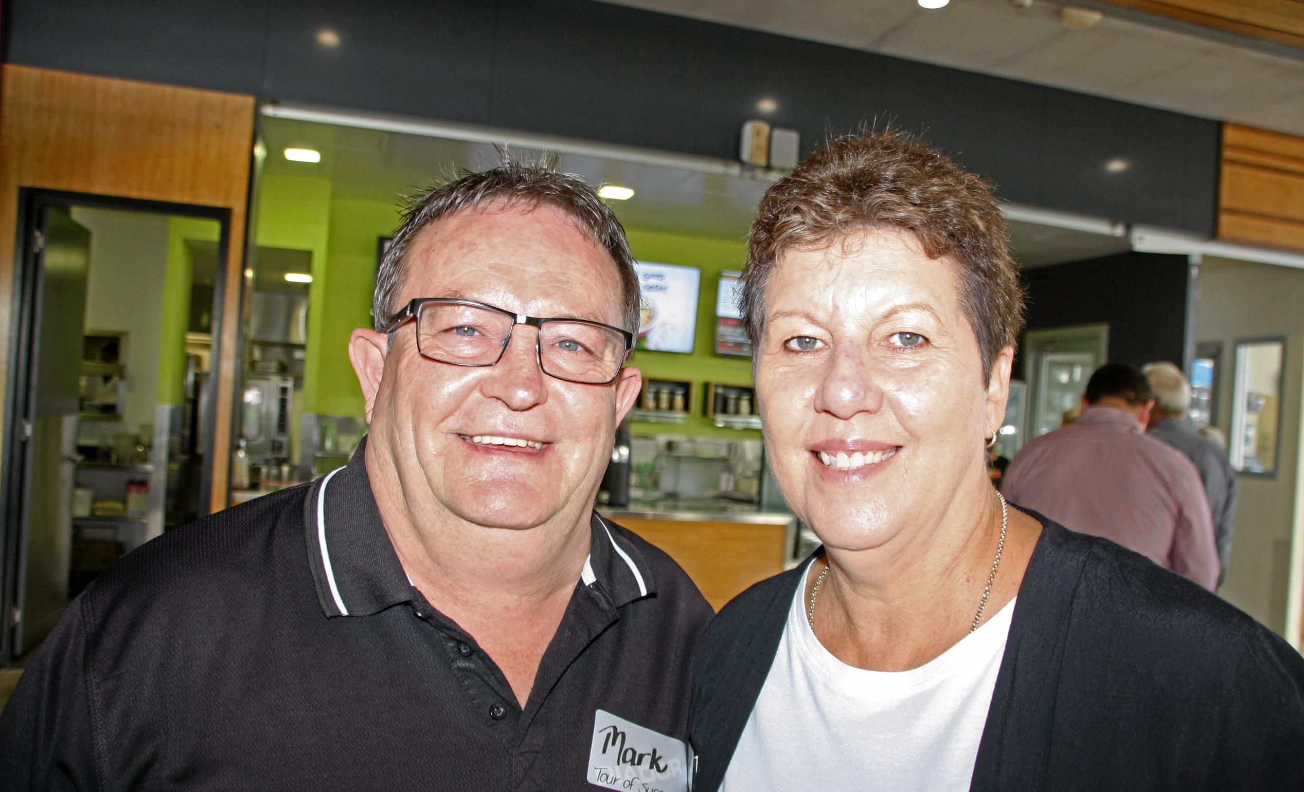 Mark and Sandy Hancock of Tour of Success business coaching at University of the Sunshine Coast Health and Sport Centre for the Maroochydore Chamber of Commerce coffee morning with Sunshine Coast Lightning. Picture: Erle Levey